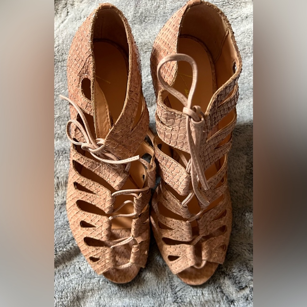 Luiza Barcelos leather heel sandals
